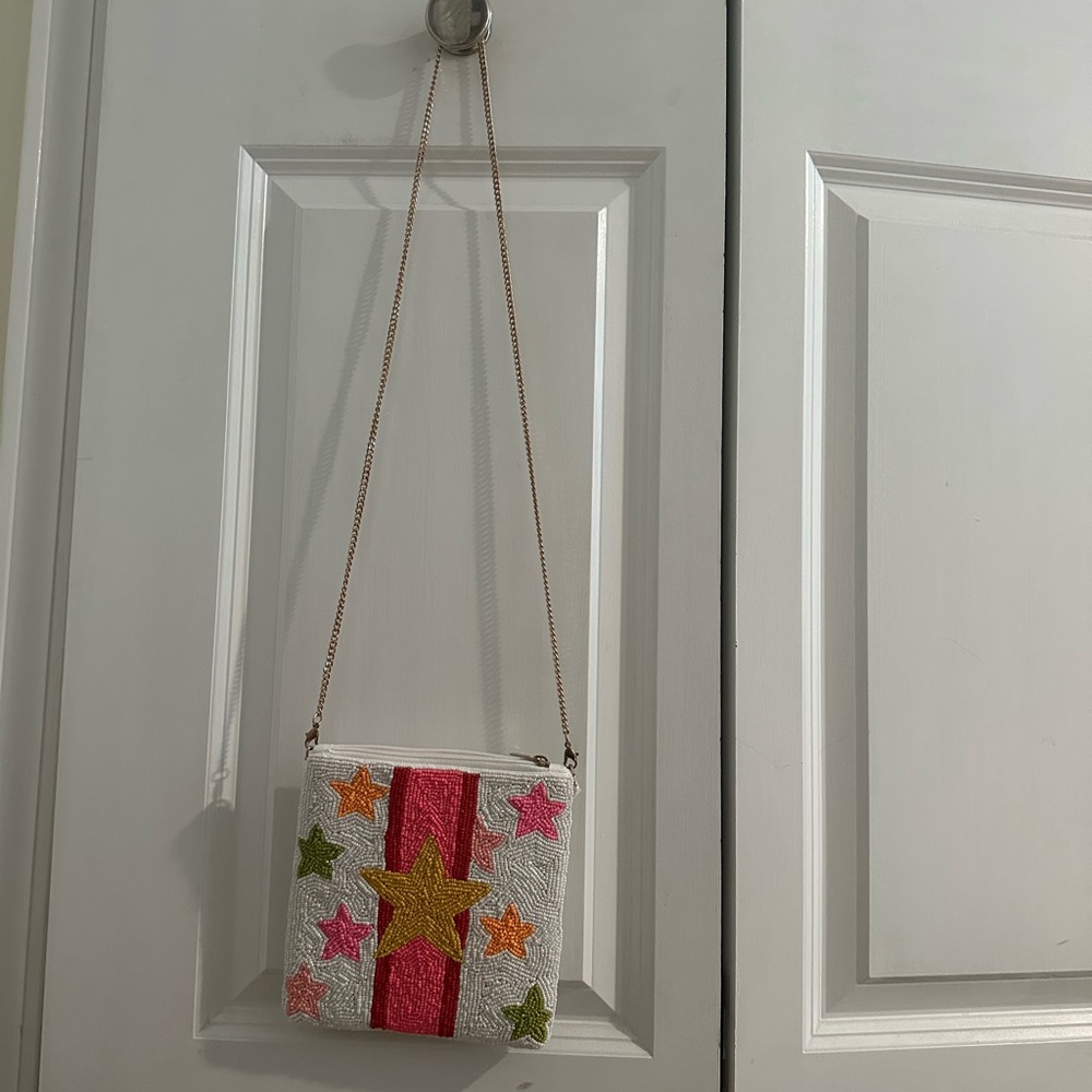 Stylish Star-Patterned Bag with Chain Strap